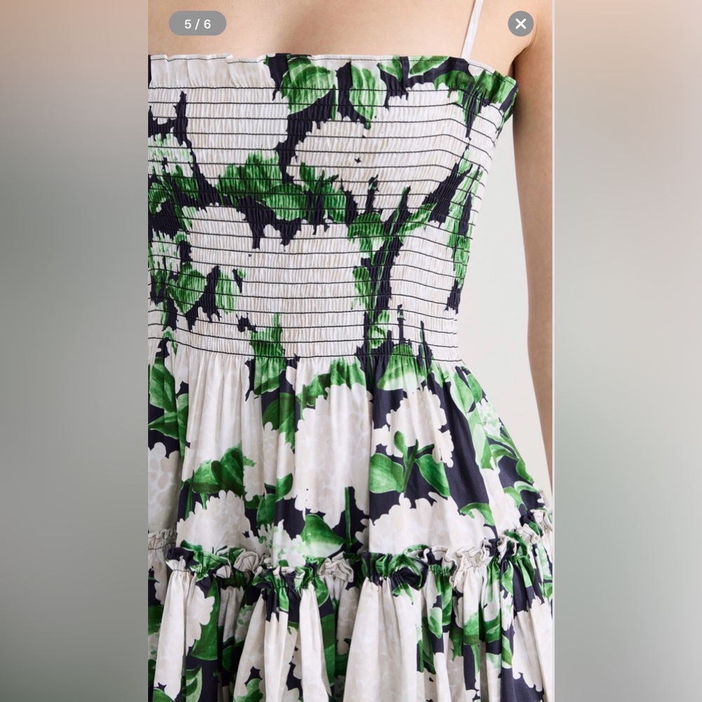 Hill House Home Seraphina Midi Nap Dress Midnight Garden Print - Picture 4 of 7